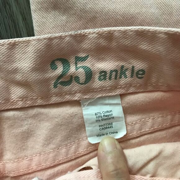 Jcrew ankle toothpick jeans light pink Pants - Picture 4 of 5